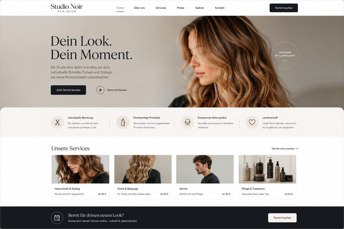 A live site built with Webster. This is what you are sending people to.
